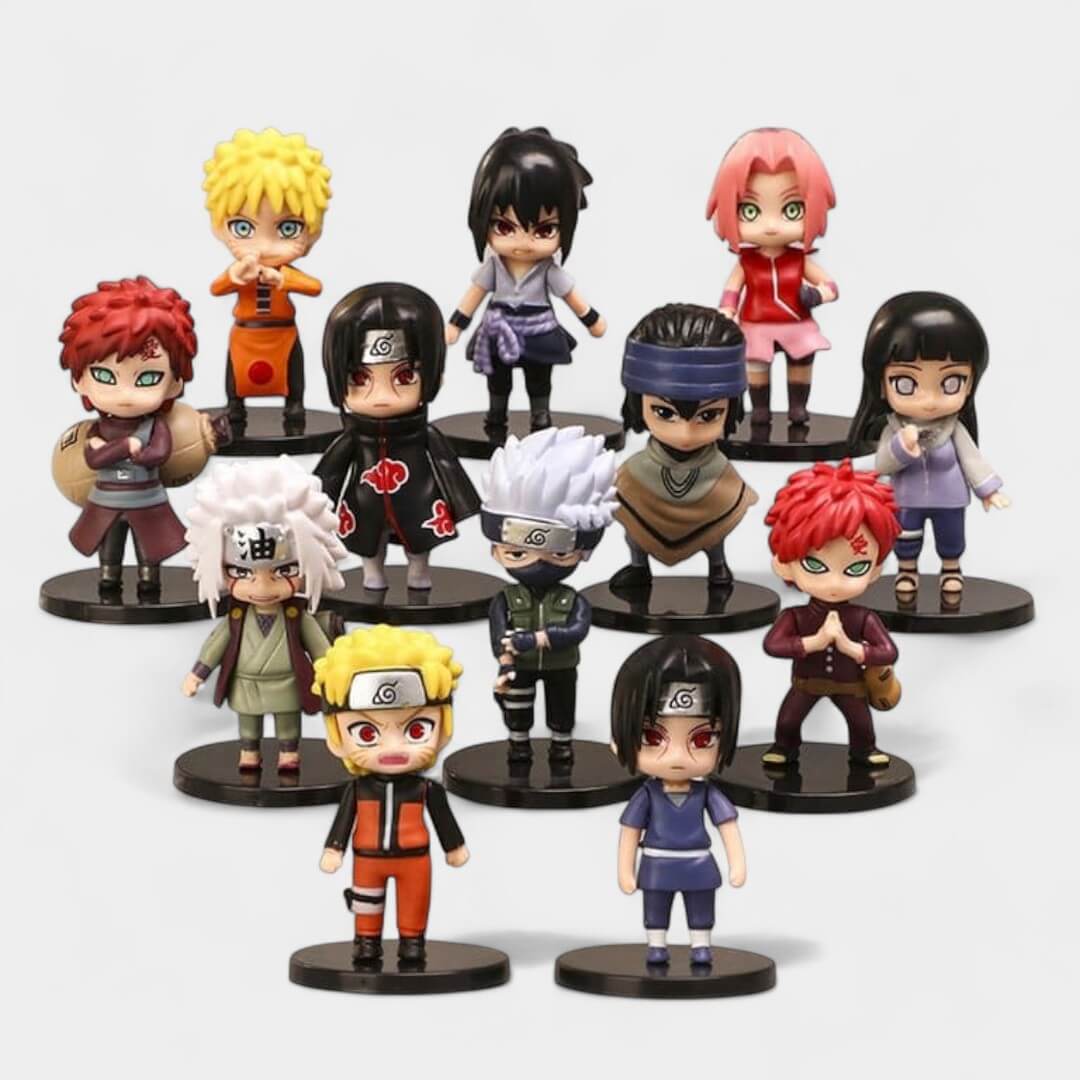 12 PEÇAS DE ACTION FIGURE DO NARUTO