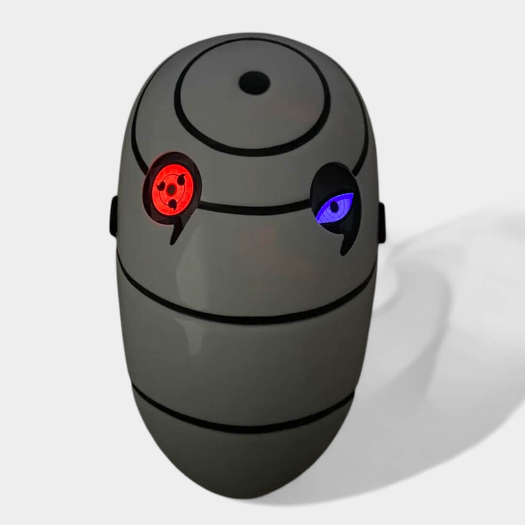 MÁSCARA OBITO UCHIHA OLHOS COM LED