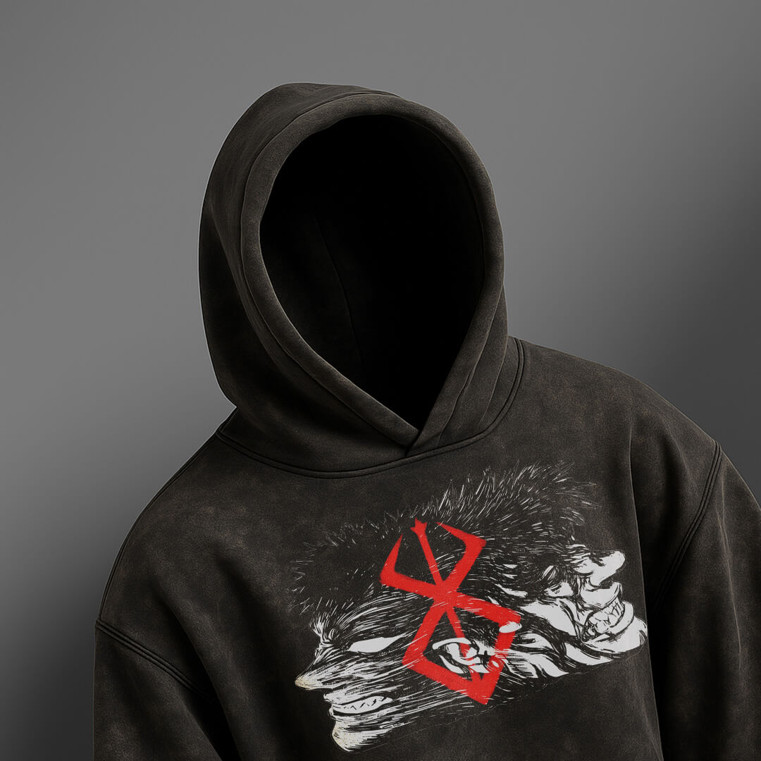 MOLETOM VINTAGE PREMIUM BERSERK GUTS CONFUSÃO