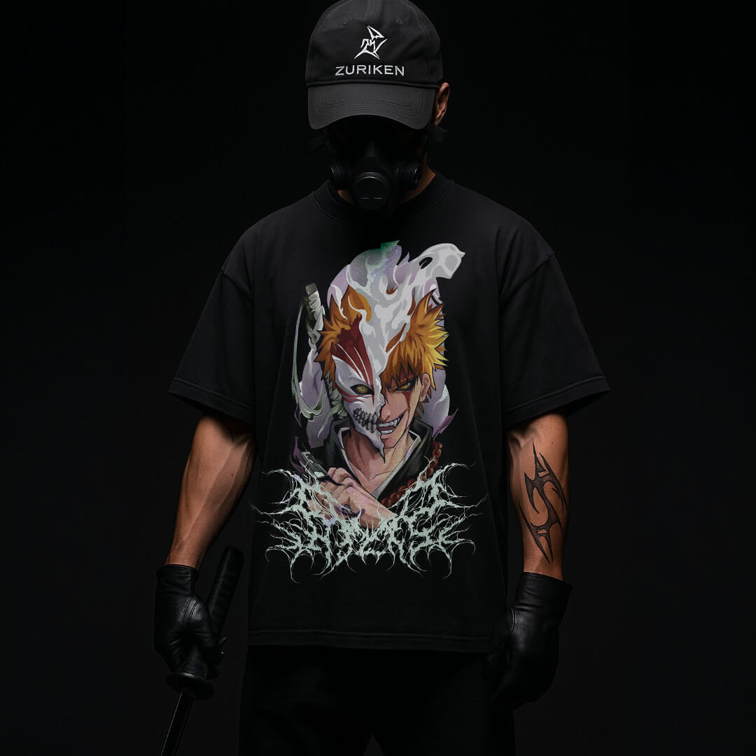CAMISETA OVERSIZED PREMIUM BLEACH DARK ICHIGO