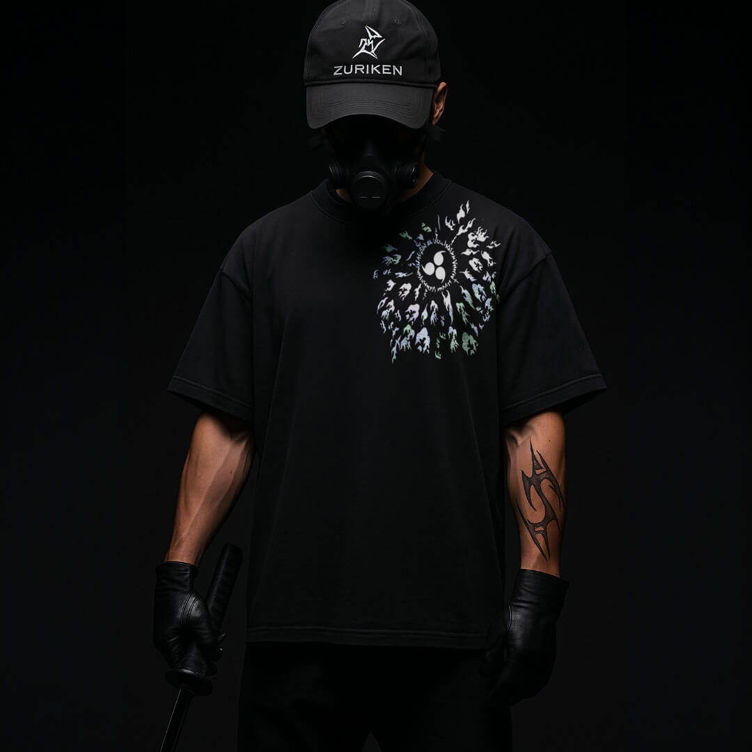 CAMISETA OVERSIZED PREMIUM NARUTO SASUKE
