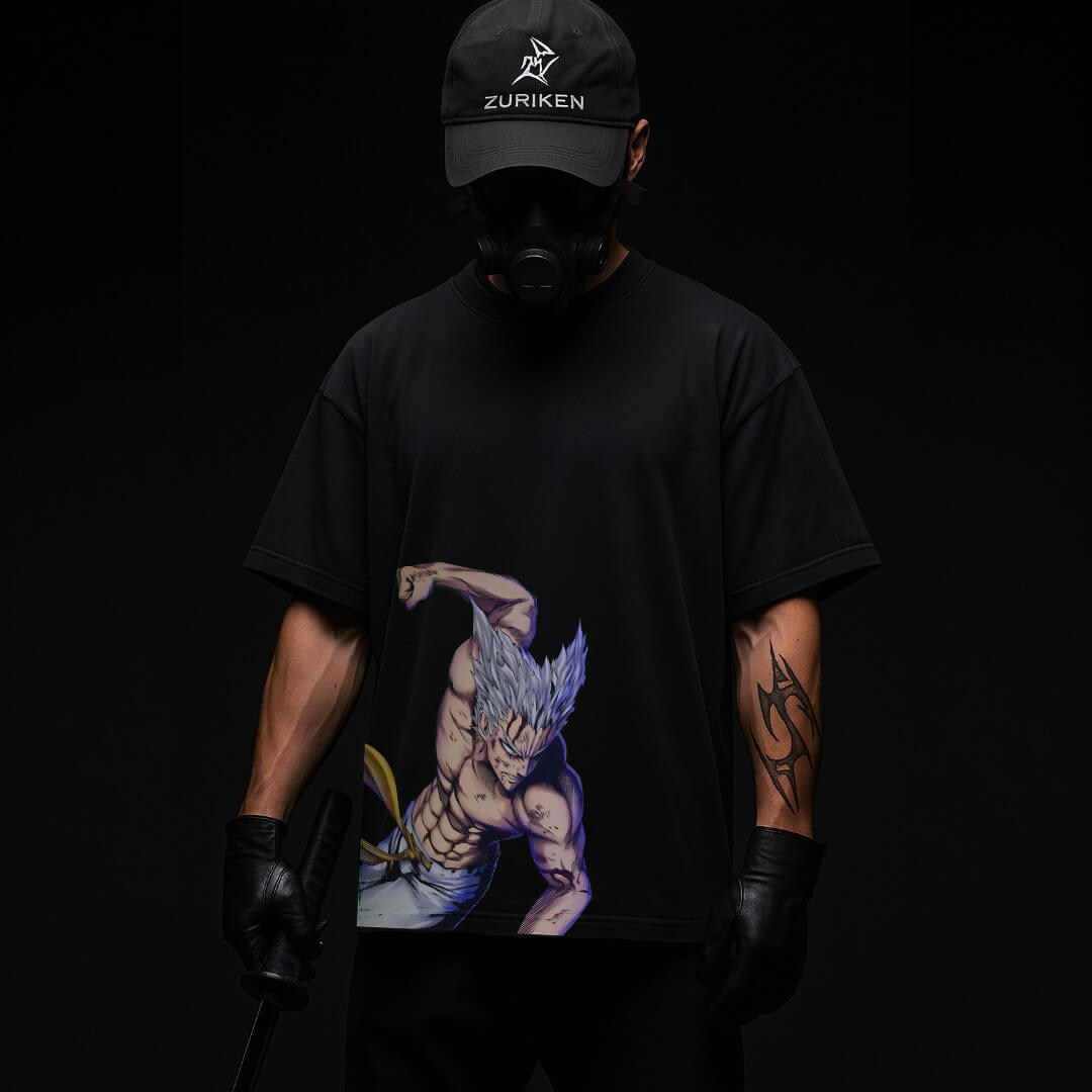 CAMISETA OVERSIZED PREMIUM ONE PUNCH MAN GAROU