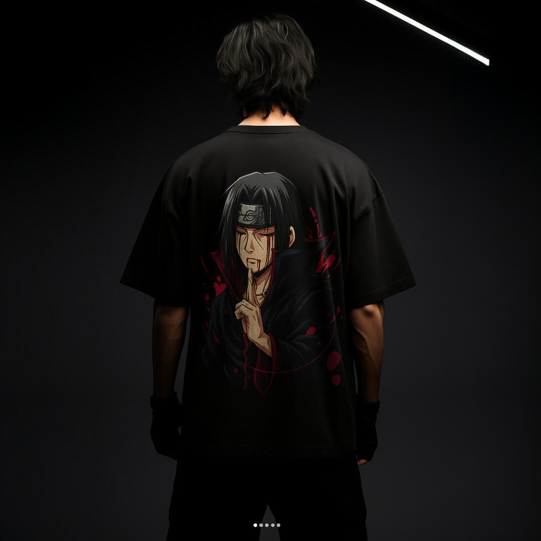 CAMISETA OVERSIZED PREMIUM NARUTO ITACHI