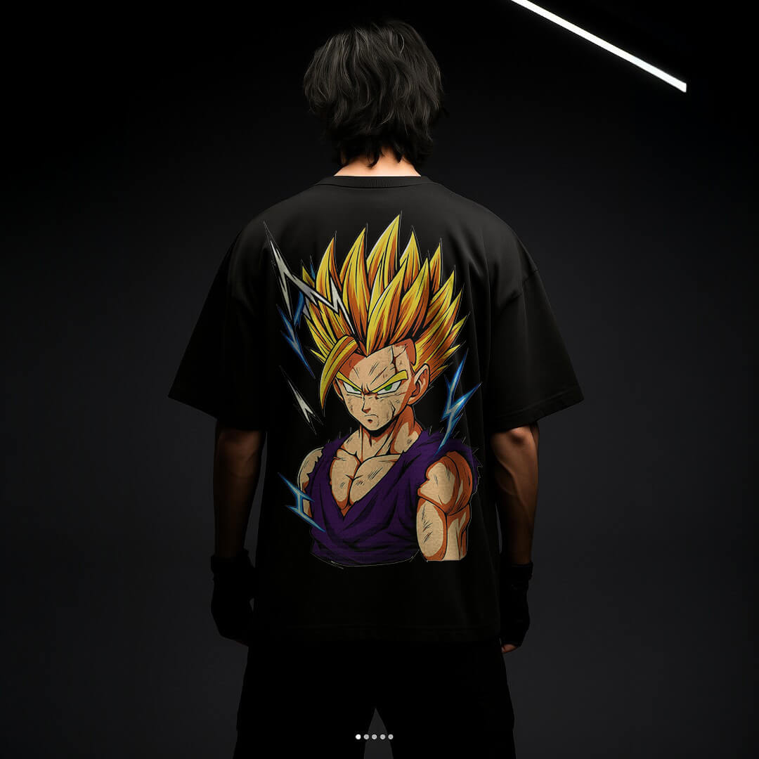 CAMISETA OVERSIZED PREMIUM DRAGON BALL GOHAN SSJ2