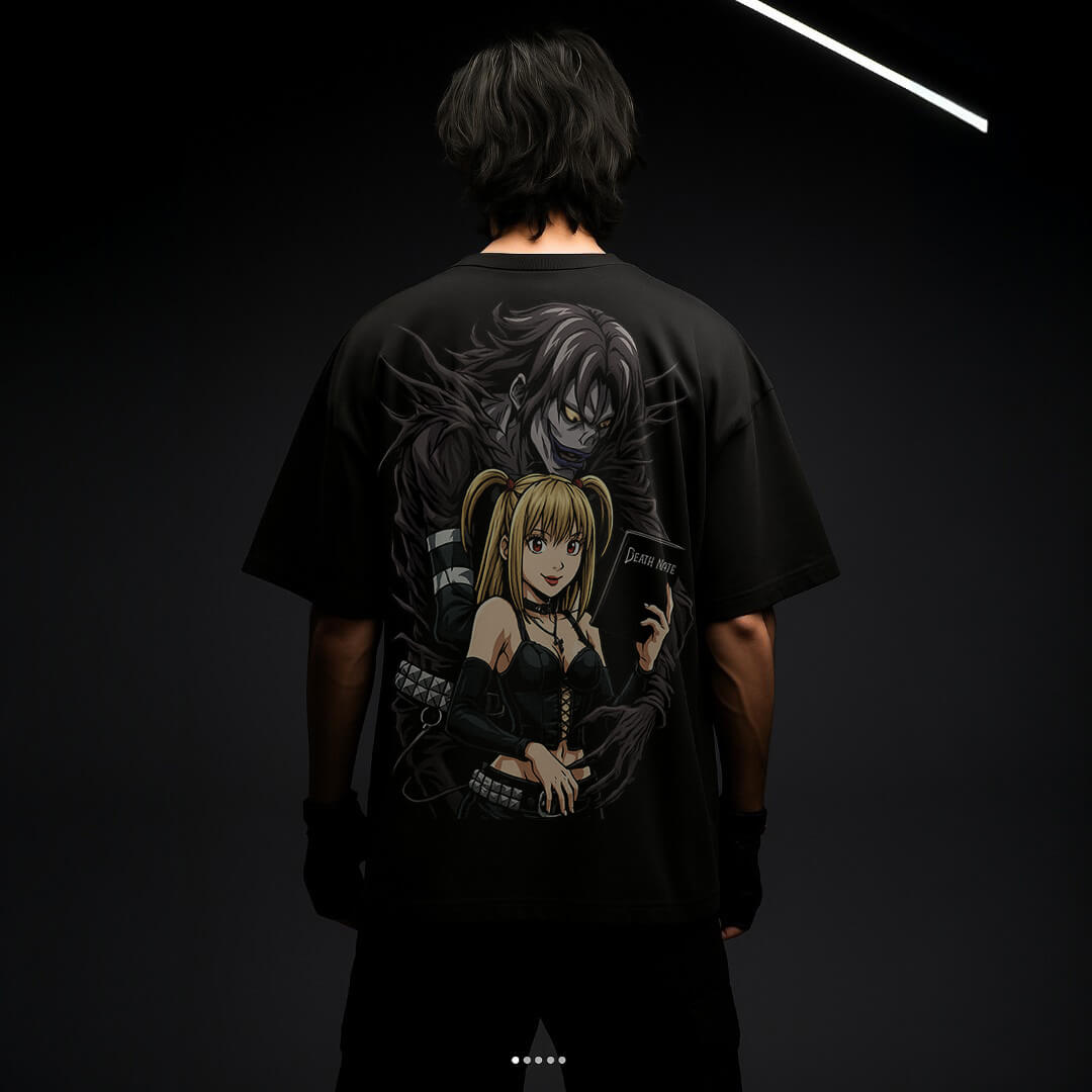 CAMISETA OVERSIZED PREMIUM DEATH NOTE MISA E RYUK