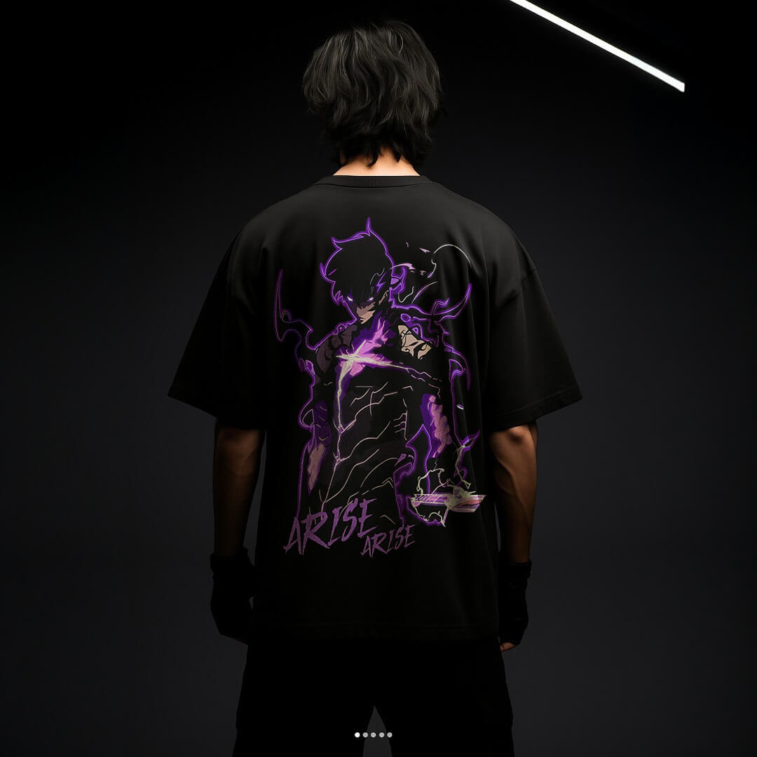 CAMISETA OVERSIZED PREMIUM SOLO LEVELING SUNG JIN-WOO