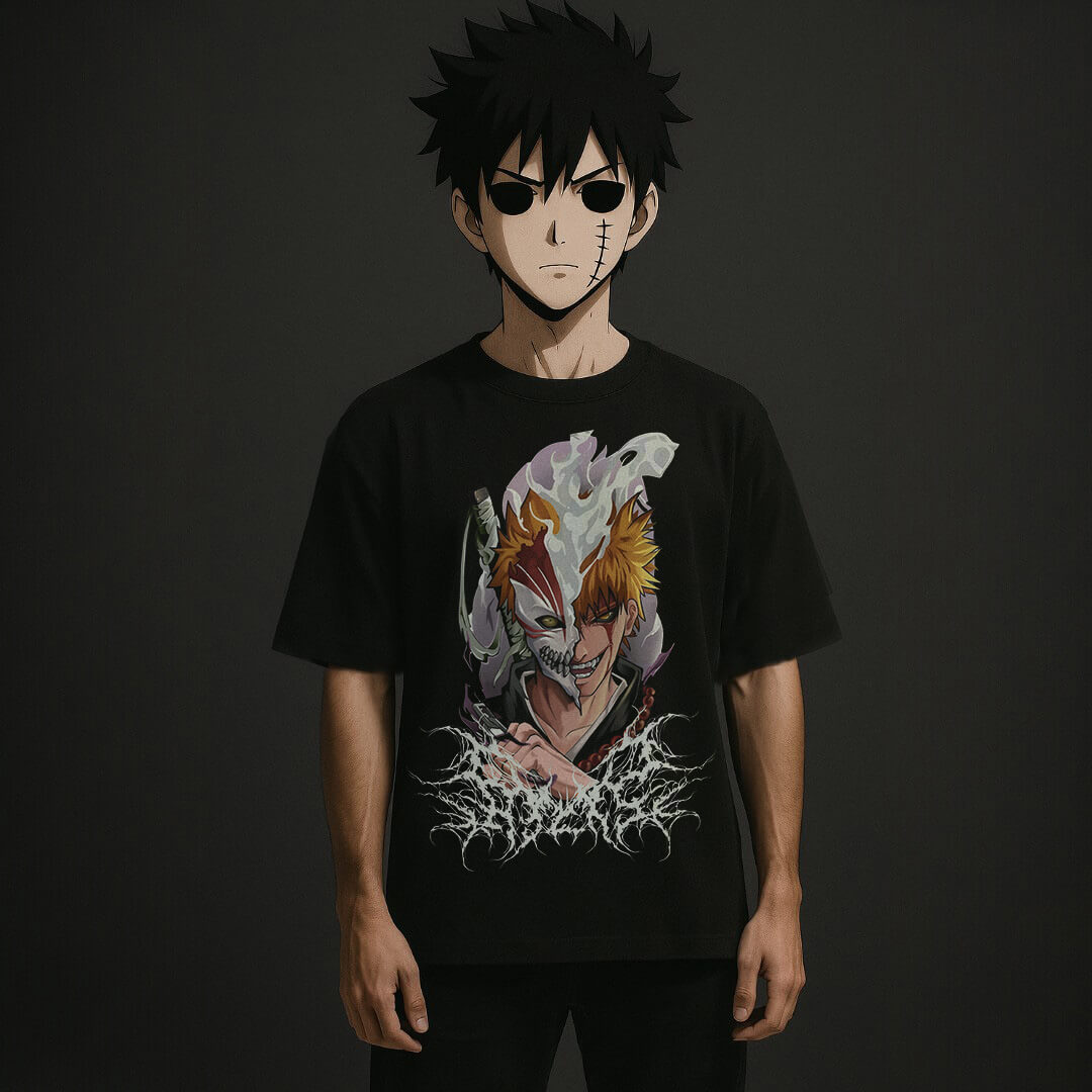 CAMISETA OVERSIZED PREMIUM BLEACH DARK ICHIGO