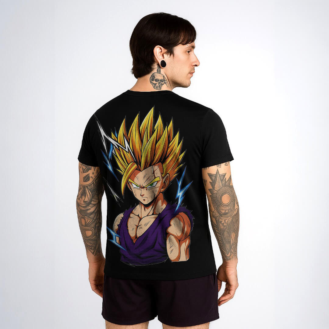 CAMISETA ANIME FIT™️ DRAGON BALL GOHAN SSJ2
