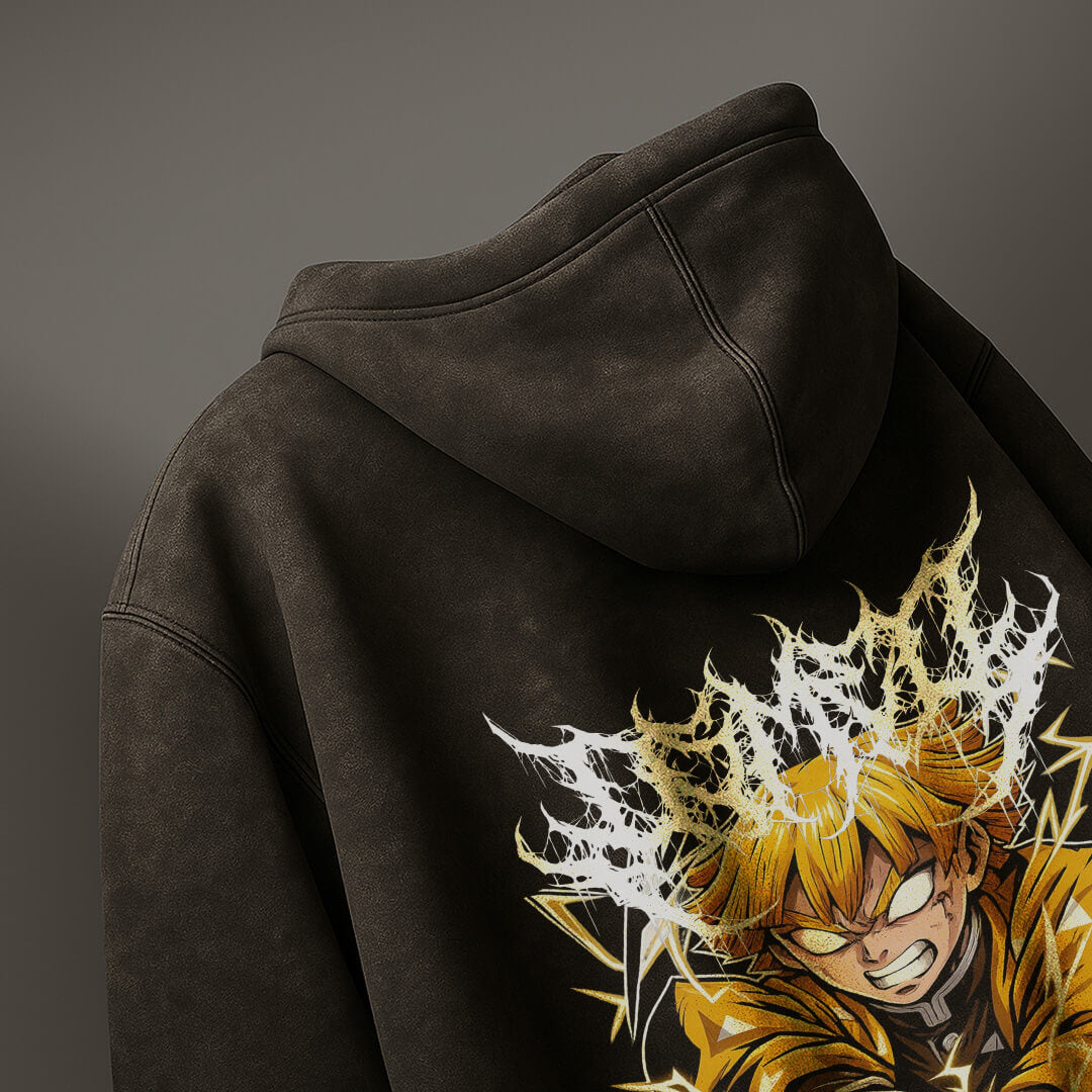 MOLETOM VINTAGE PREMIUM DEMON SLAYER ZENITSU