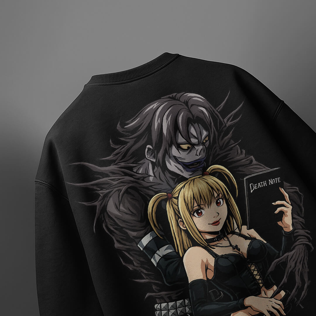 CAMISETA OVERSIZED PREMIUM DEATH NOTE MISA E RYUK