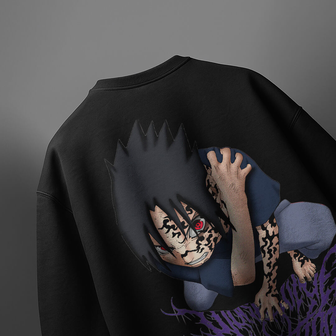 CAMISETA OVERSIZED PREMIUM NARUTO SASUKE