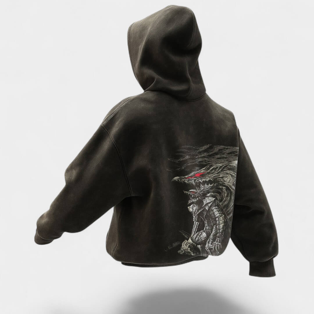 MOLETOM VINTAGE PREMIUM BERSERK GUTS CONFUSÃO