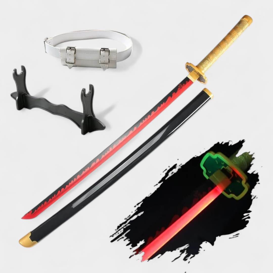 KATANA COM LED DE DEMON SLAYER EXCLUSIVA