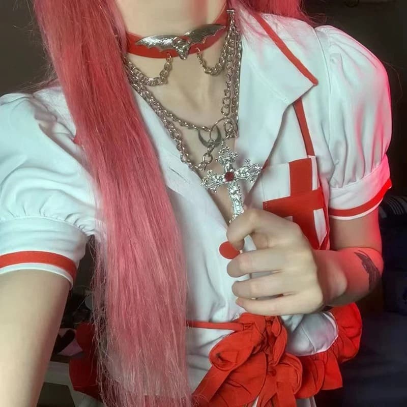 COLAR DE CRUZ DA MISA AMANE DEATH NOTE
