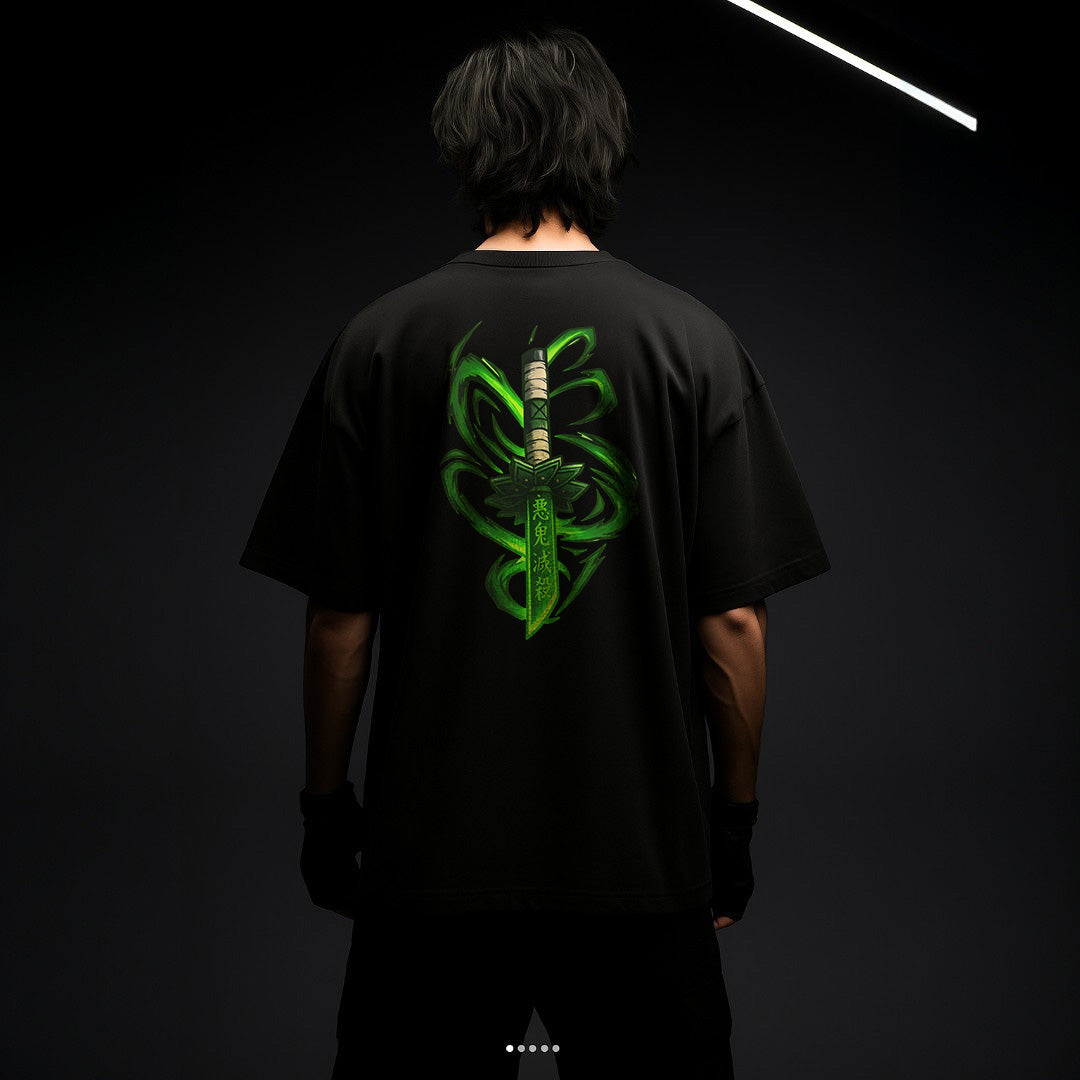 CAMISETA OVERSIZED PREMIUM SANEMI NICHIRIN BLADE DEMON SLAYER