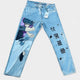 CALÇA JEANS DESENHO A MÃO TOJI