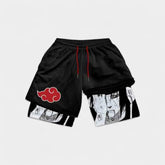SHORT ANIME FIT™ UNISSEX NARUTO ITACHI SHARIGAN