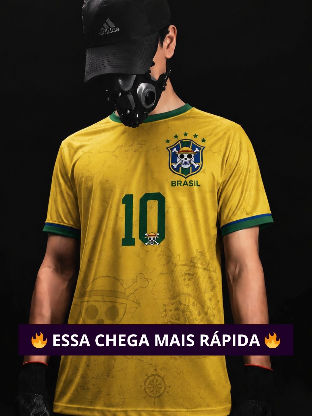 CAMISETA LUFFY X BRASIL - COM ENTREGA MAIS RÁPIDA