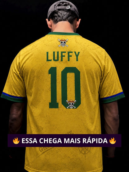 CAMISETA LUFFY X BRASIL - COM ENTREGA MAIS RÁPIDA