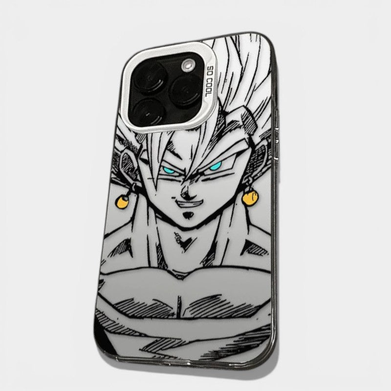 CAPINHA DE IPHONE EASY GOKU DRAGON BALL METALIZADO