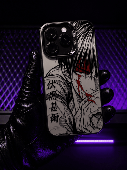 CAPINHA DE IPHONE JUJUTSU KAISEN TOJI BLOOD METALIZADO