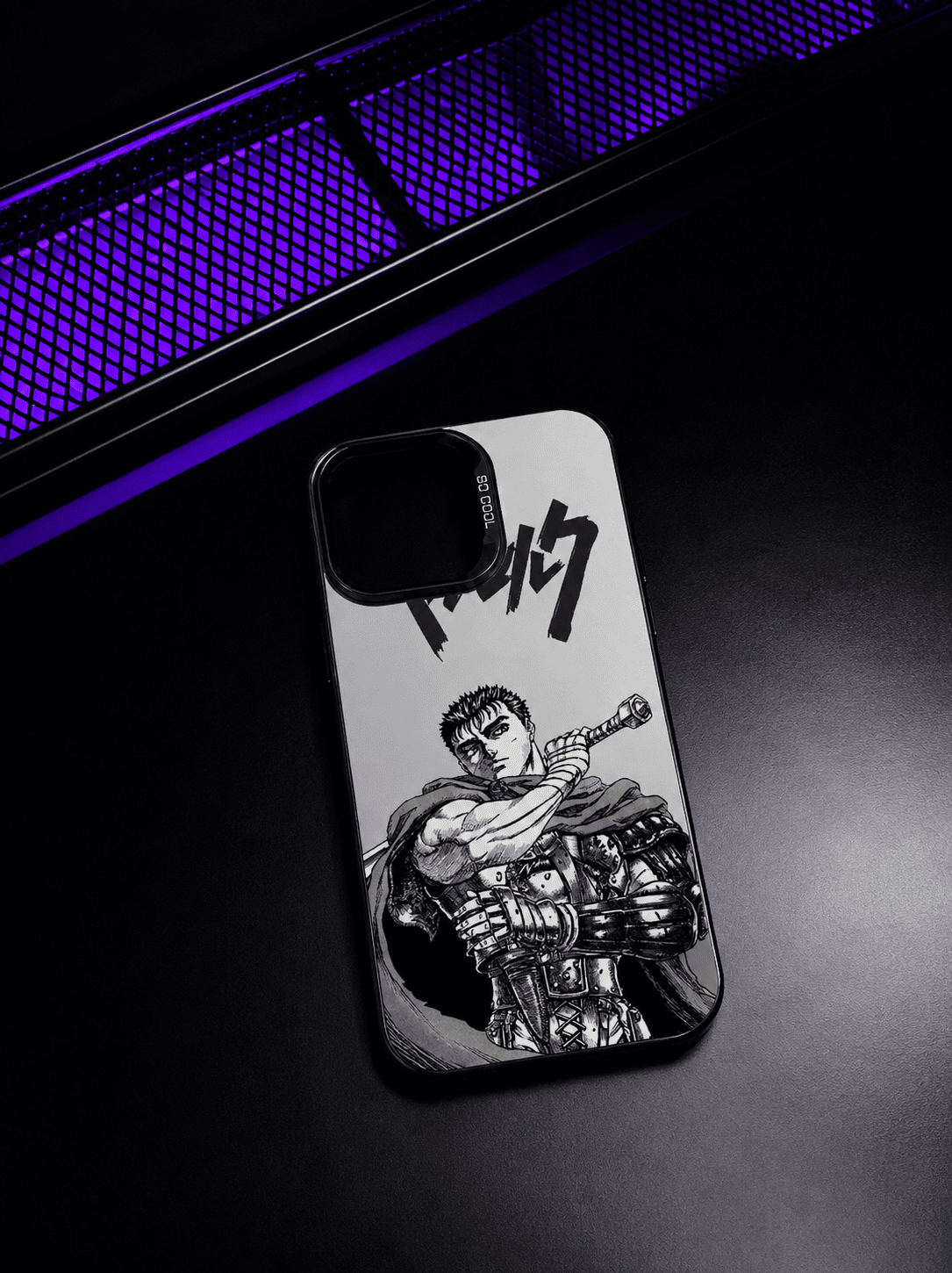CAPINHA DE IPHONE BERSERK GUTS ARMOR METALIZADO