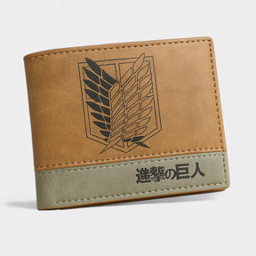 CARTEIRA DE COURO ATTACK ON TITAN