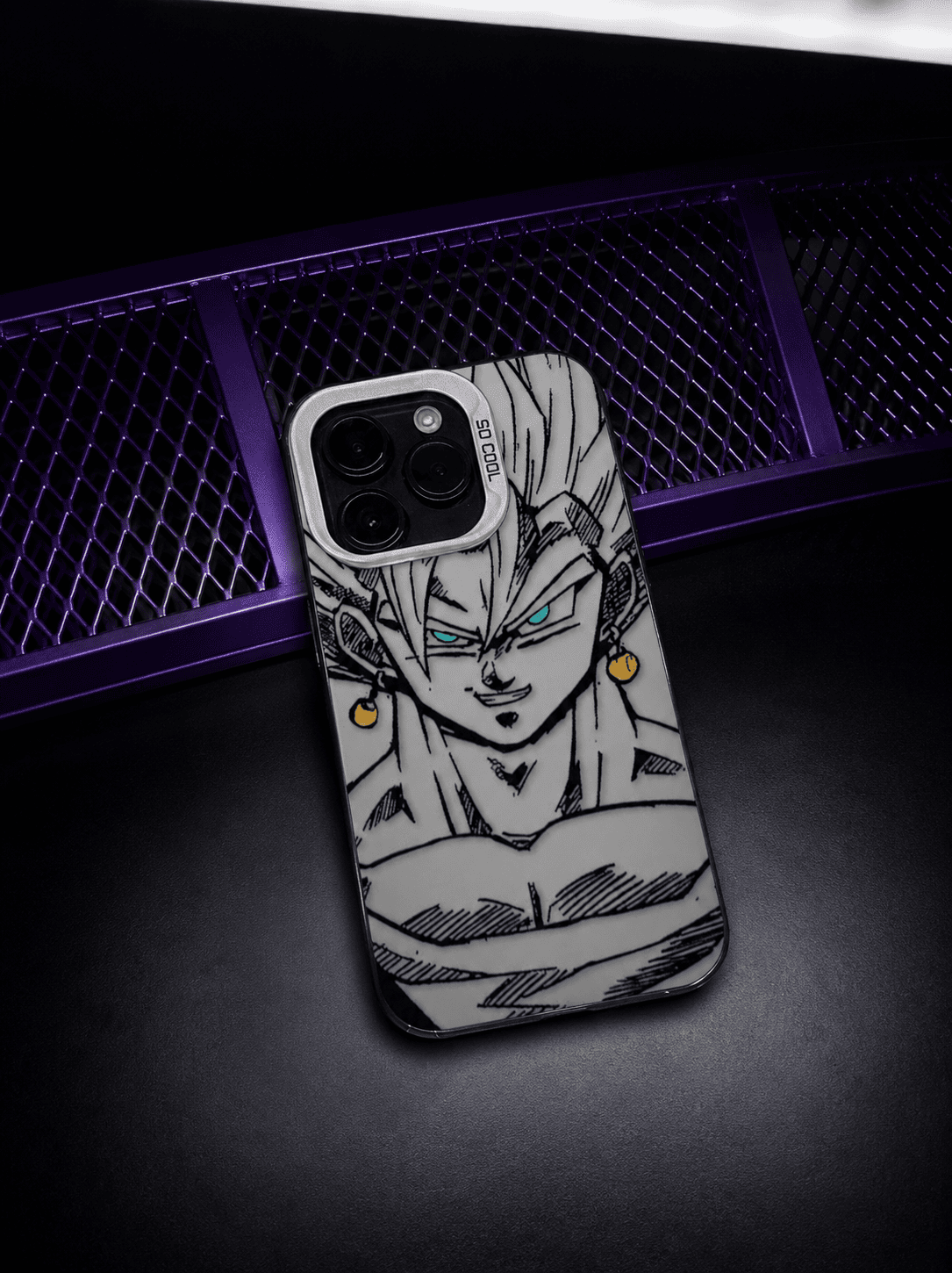 CAPINHA DE IPHONE EASY GOKU DRAGON BALL METALIZADO