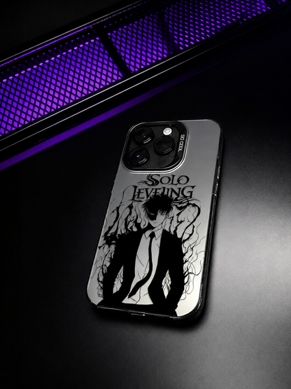 CAPINHA DE IPHONE SUNG TREVAS SOLO LEVELING METALIZADO