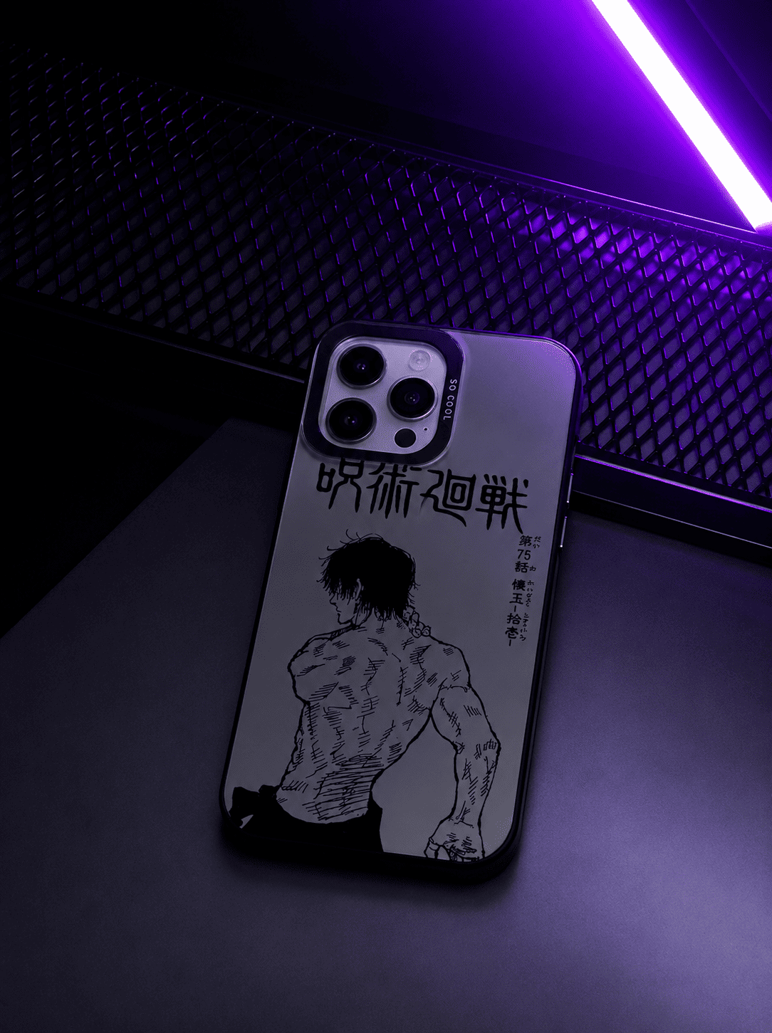 CAPINHA DE IPHONE TOJI MANGA METALIZADO