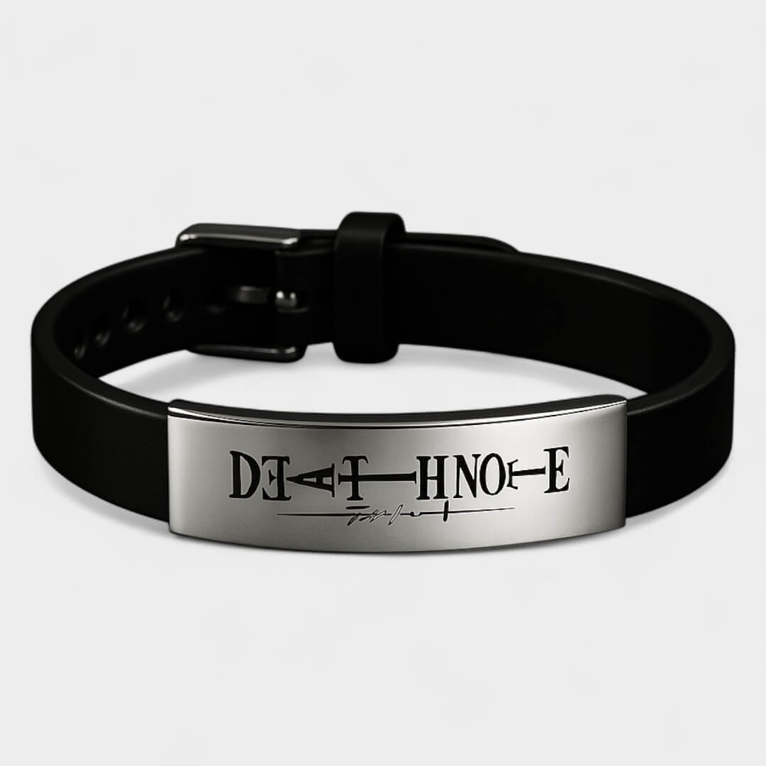 BRACELETE DO DEATH NOTE AÇO INOXIDÁVEL