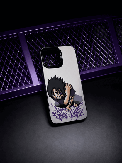 CAPINHA DE IPHONE SASUKE METALIZADO