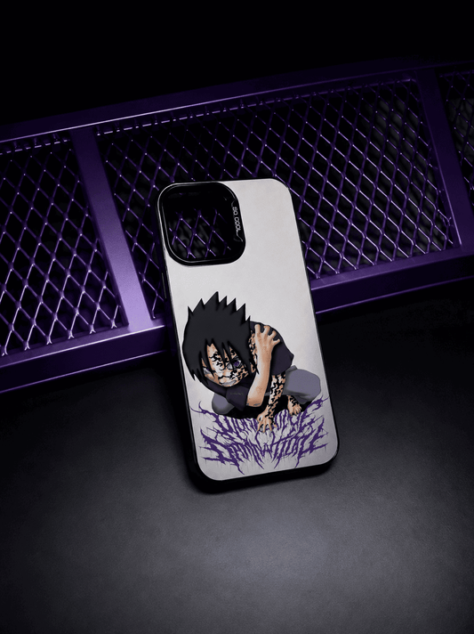CAPINHA DE IPHONE SASUKE METALIZADO