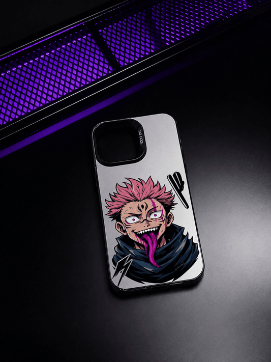 CAPINHA DE IPHONE JUJUTSU KAISEN SUKUNA METALIZADO