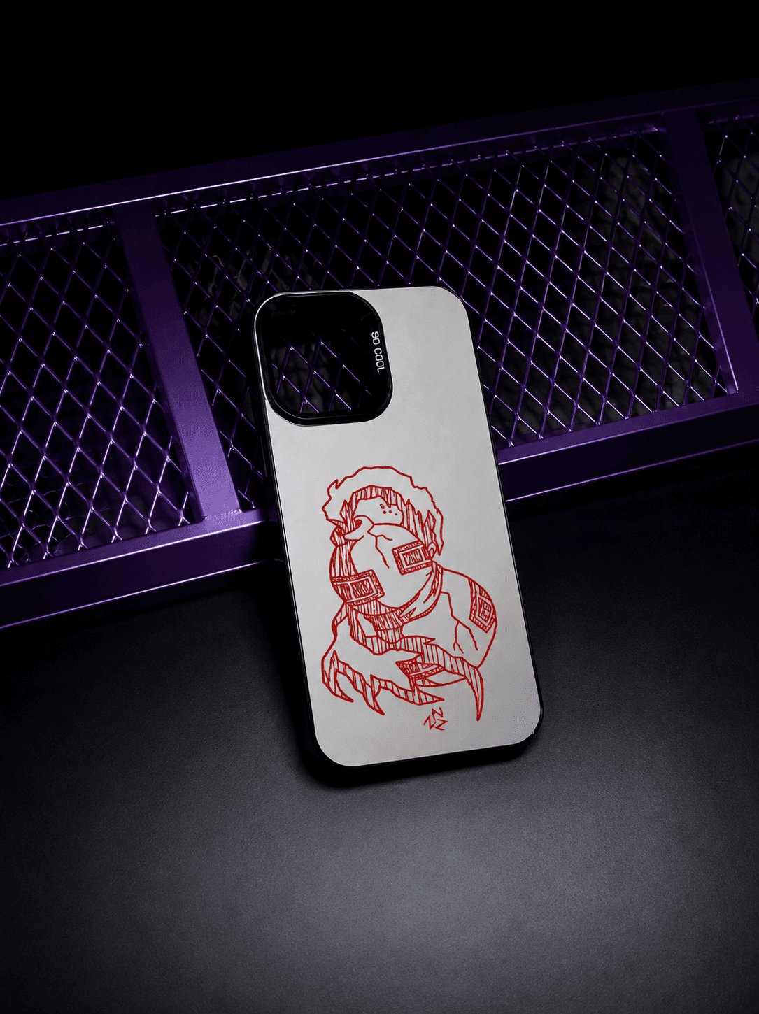 CAPINHA DE IPHONE NARUTO GAARA METALIZADO