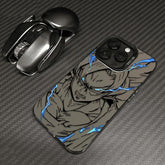 CAPINHA DE IPHONE DRAGON BALL RAIOS AZUIS