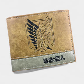 CARTEIRA DE COURO ATTACK ON TITAN