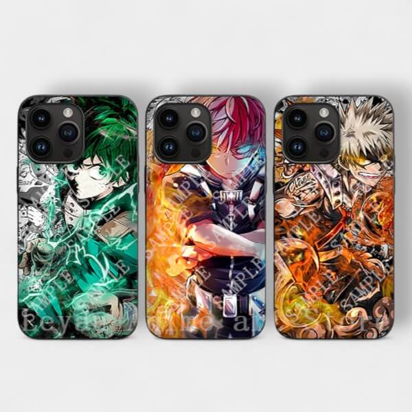 CAPINHA DE IPHONE DO  BOKU NO HERO 3D
