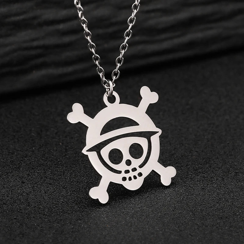 COLAR CAVEIRA SIMBOLO ONE PIECE