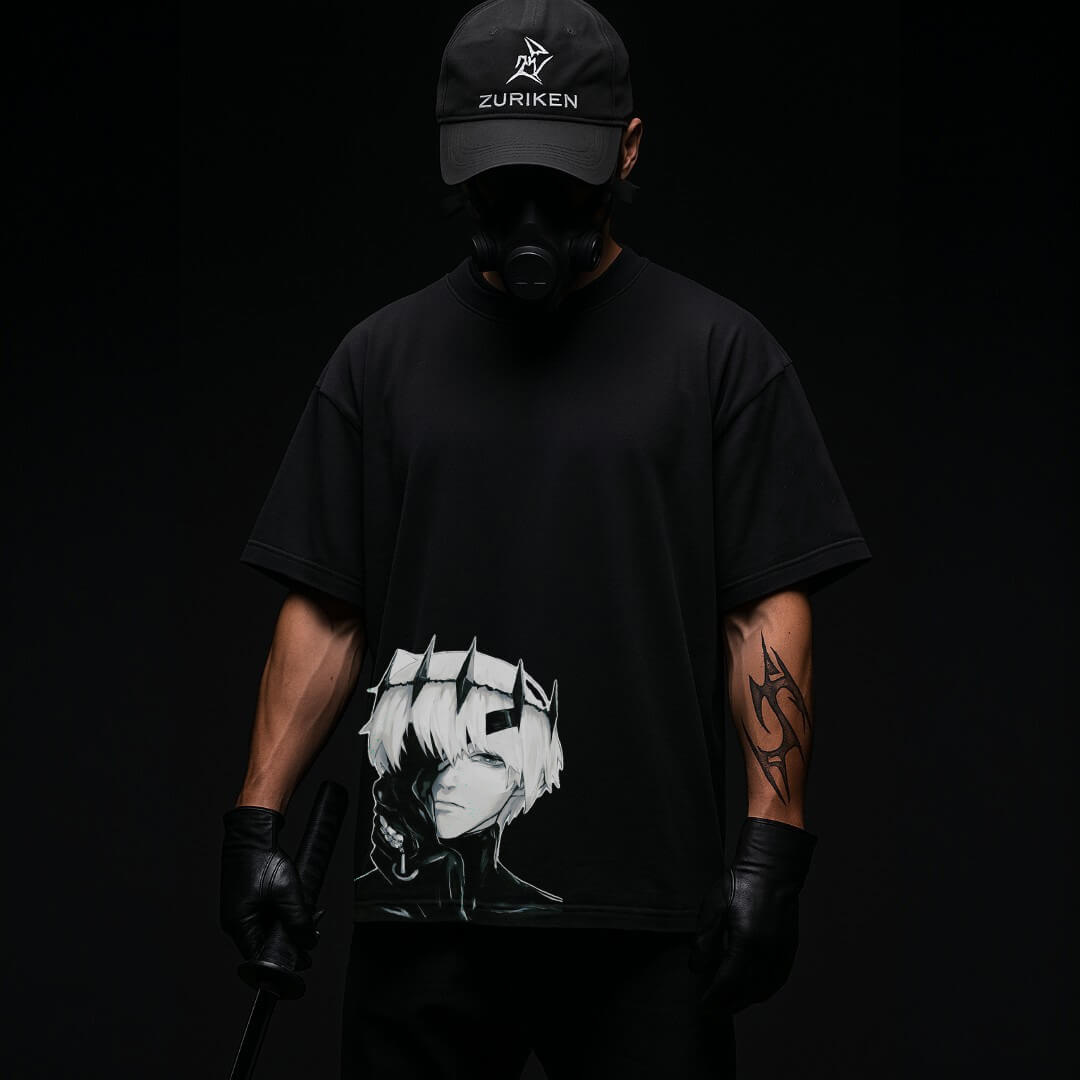 CAMISETA OVERSIZED PREMIUM TOKYO GHOUL KANEKI