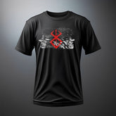 CAMISETA ANIME FIT™️ BERSERK GUTS CONFUSÃO