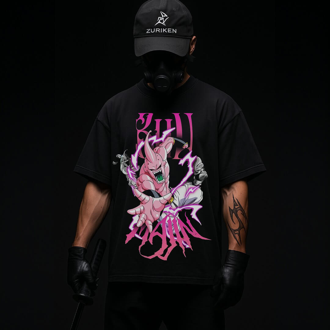 CAMISETA OVERSIZED PREMIUM DRAGON BALL MAJIN BUU