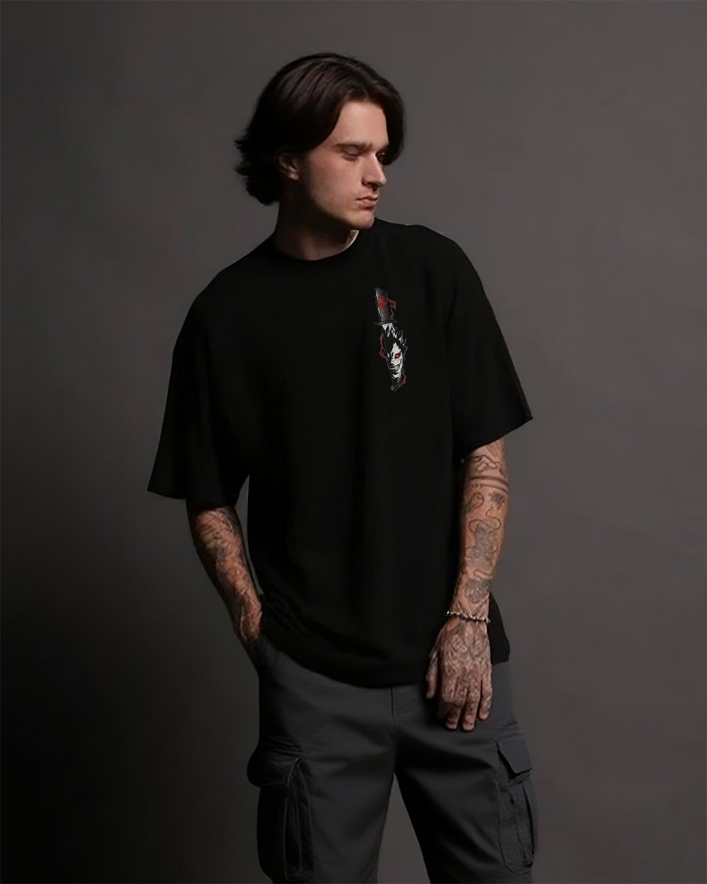 CAMISETA OVERSIZED PREMIUM DEATH NOTE RYUK