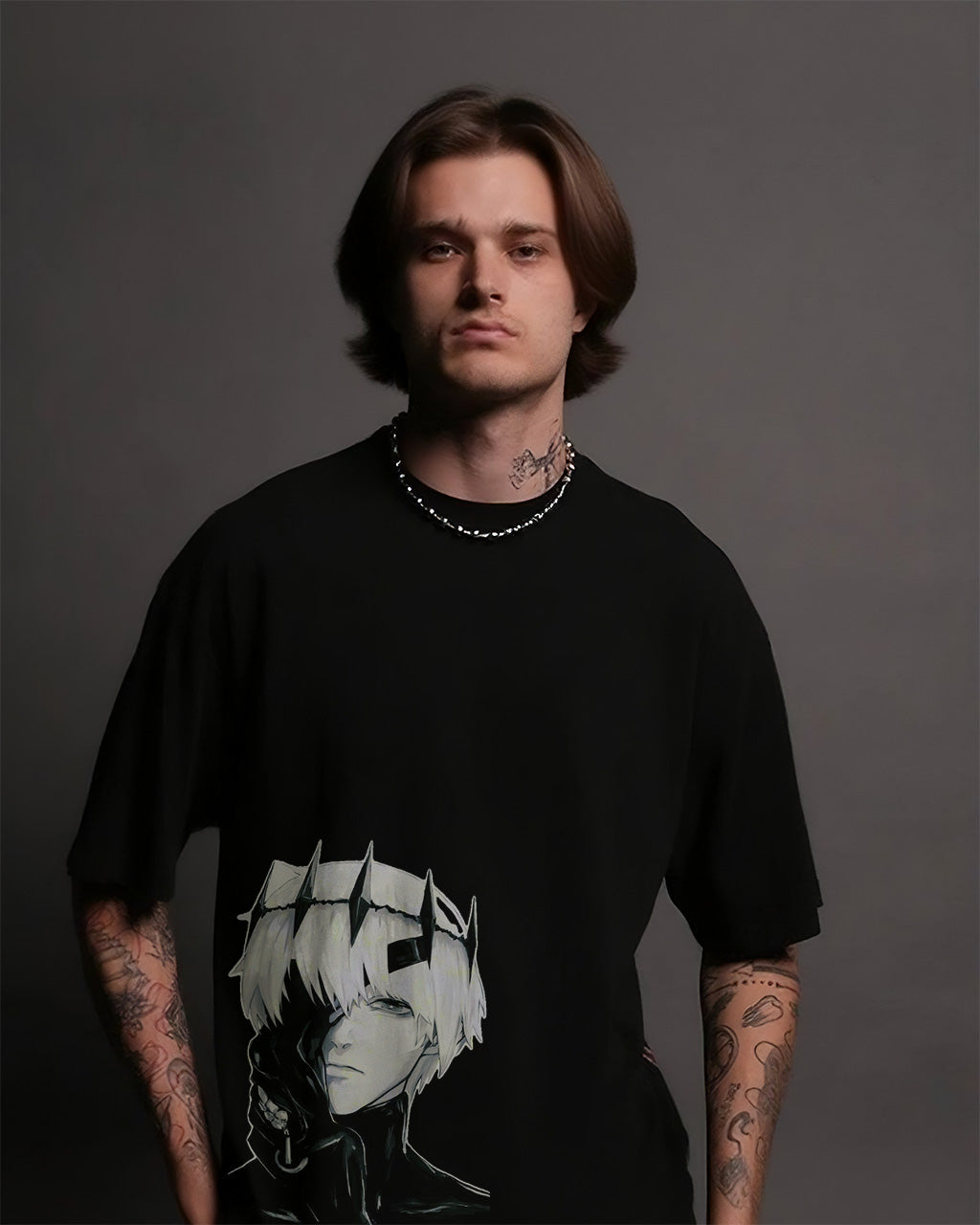 CAMISETA OVERSIZED PREMIUM TOKYO GHOUL KANEKI