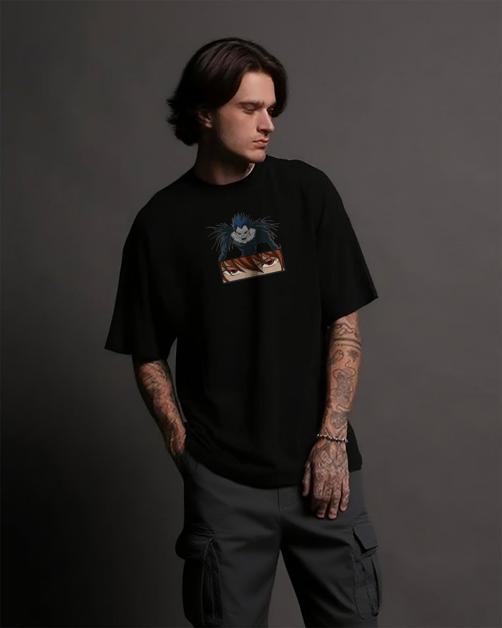 CAMISETA OVERSIZED PREMIUM DEATH NOTE KIRA
