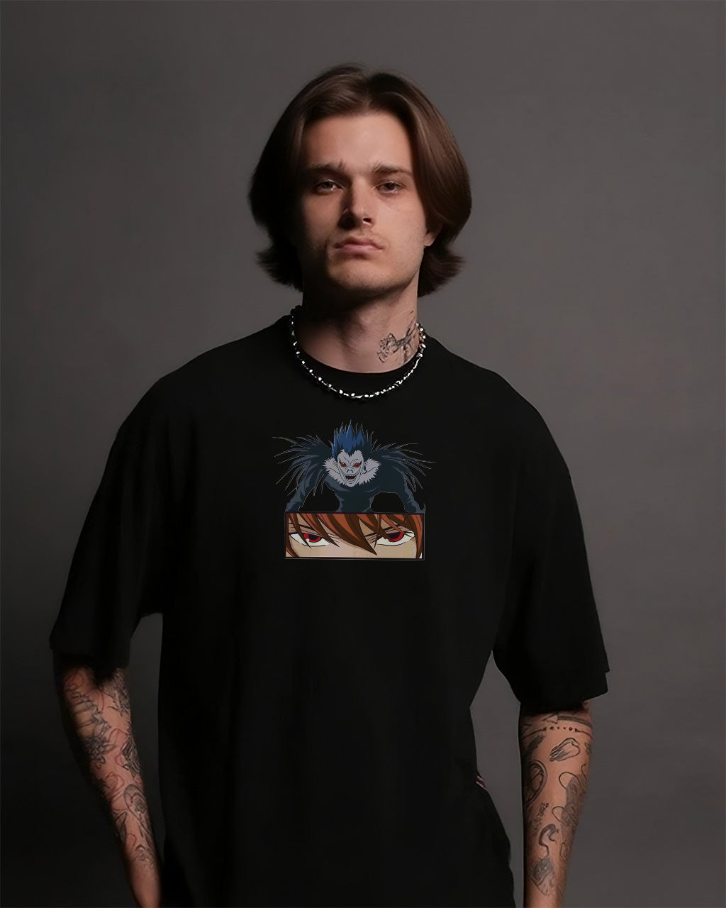 CAMISETA OVERSIZED PREMIUM DEATH NOTE KIRA