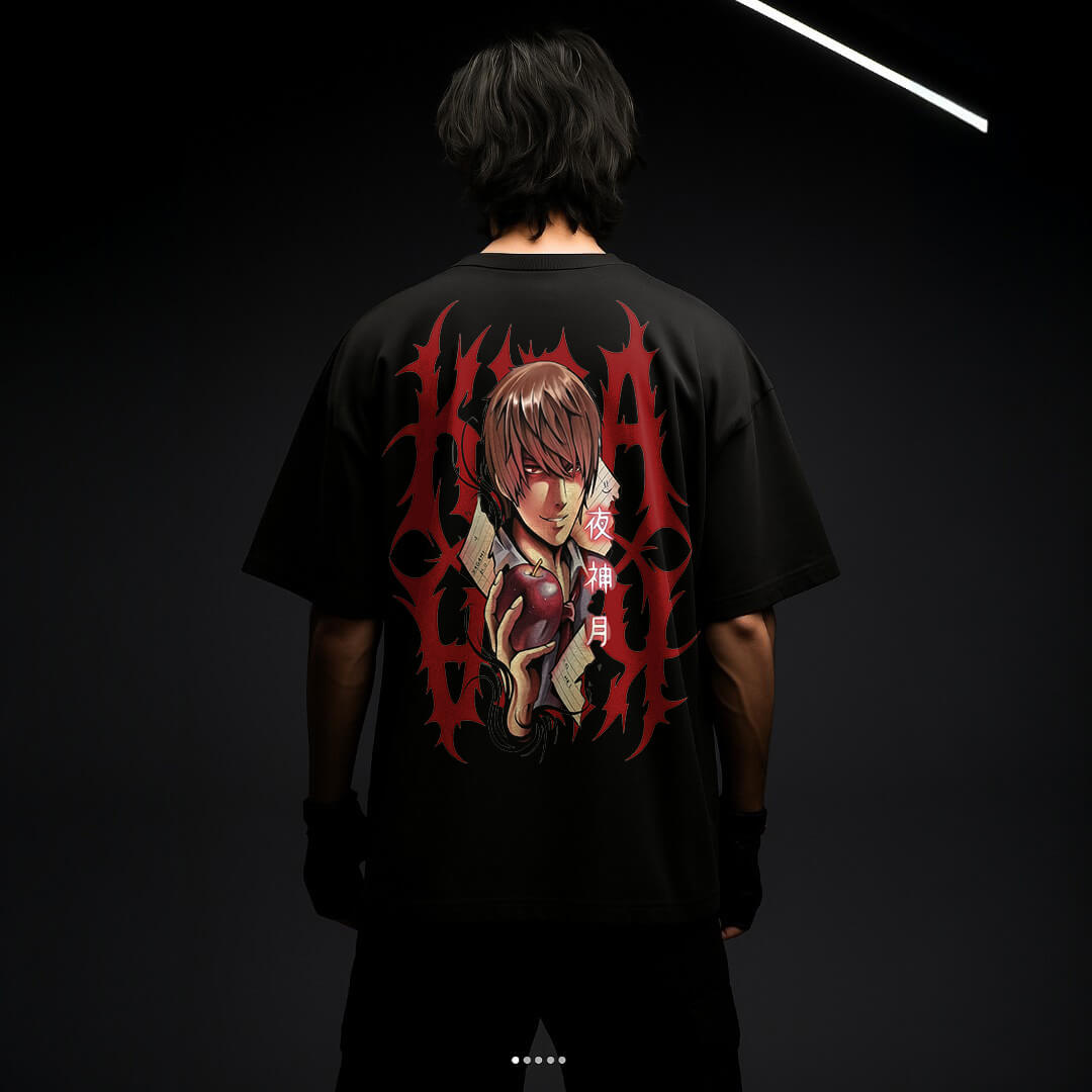 CAMISETA OVERSIZED PREMIUM DEATH NOTE KIRA