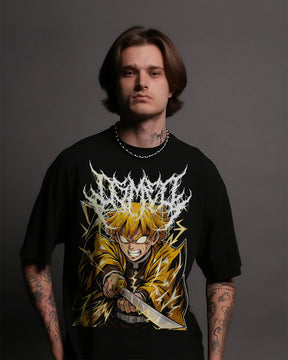 CAMISETA OVERSIZED PREMIUM DEMON SLAYER ZENITSU