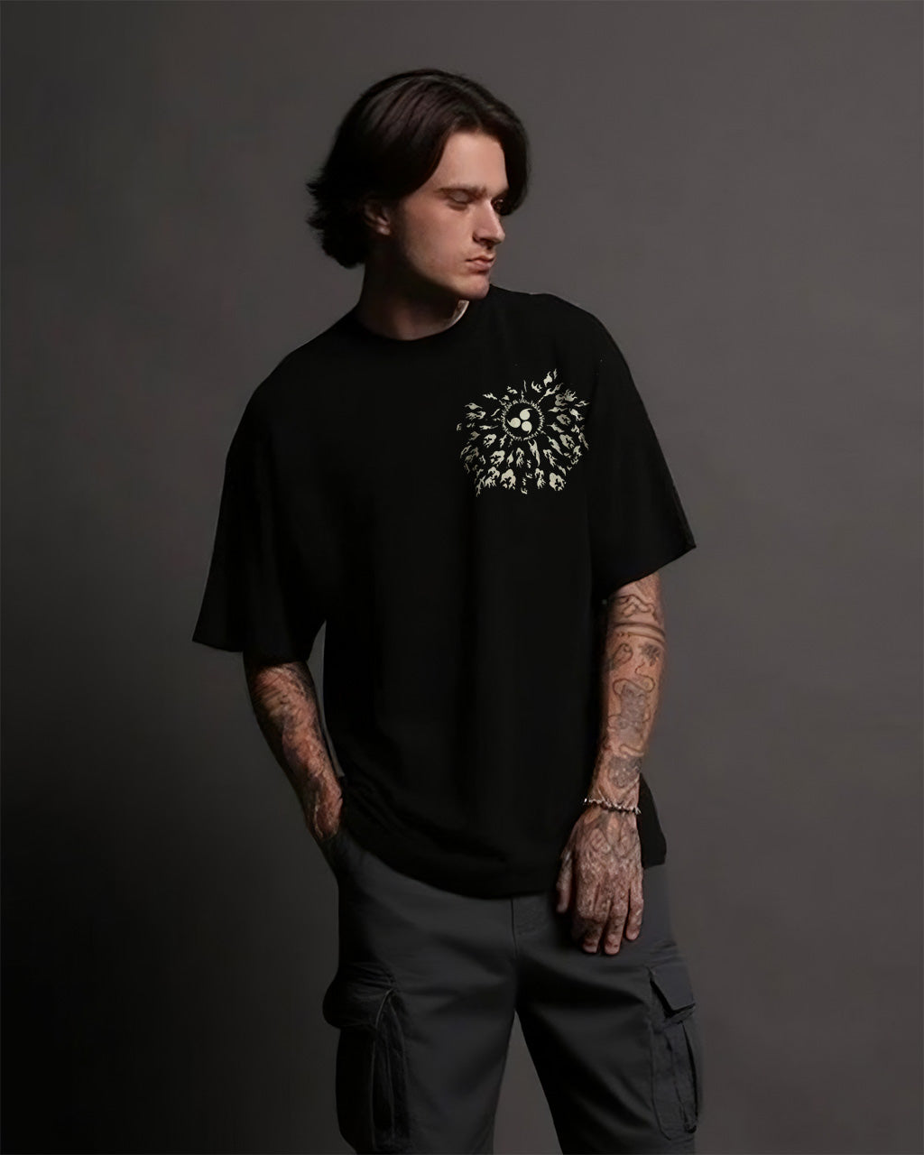 CAMISETA OVERSIZED PREMIUM NARUTO SASUKE