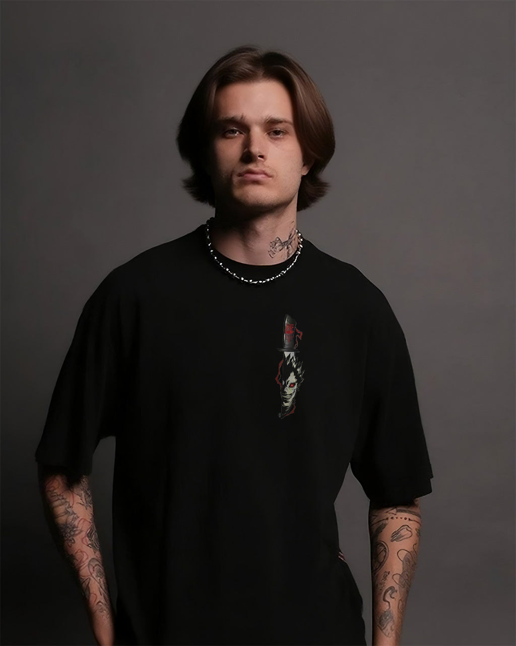 CAMISETA OVERSIZED PREMIUM DEATH NOTE RYUK
